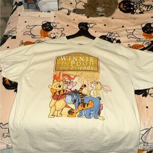 Disney White Cotton T-Shirt